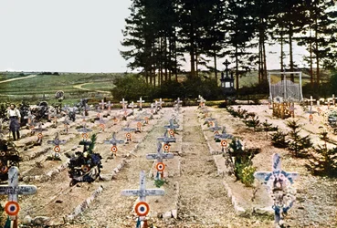 A French military cemetery, Verdun, September 1916